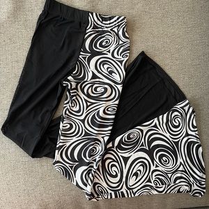 TiffanyJeanDesigns half mesh, half swirl bell bottom pants